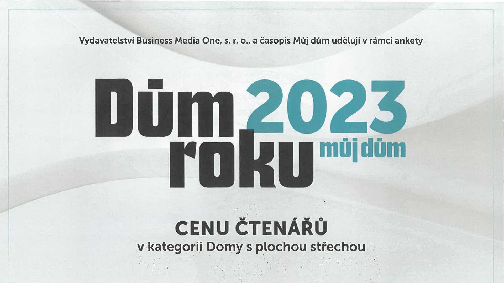 Dům roku - cena čtenářů 2023